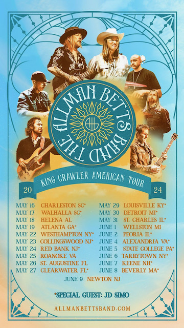 The Allman Betts Band Spring 2024 Tour Dates