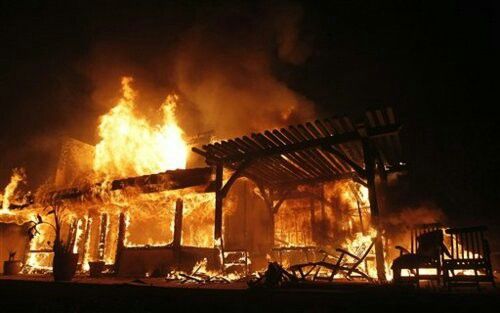 Tom Petty House went up in flames