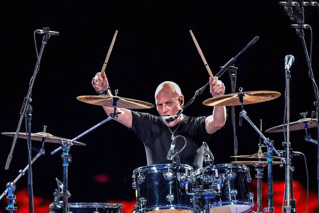 Chris Slade with AC/DC