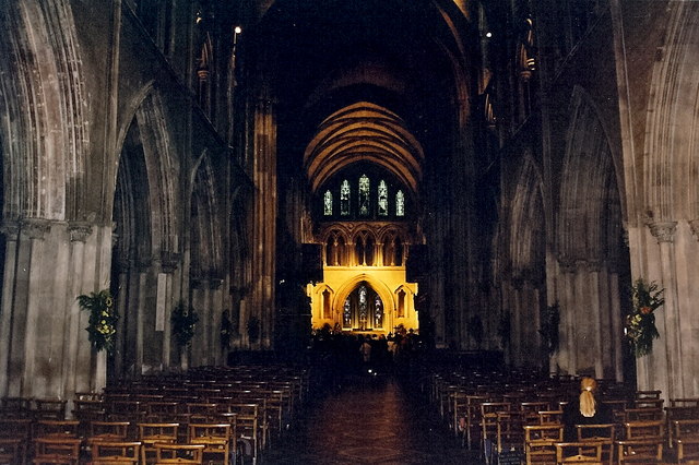 St. Patrick's Cathedral in Dublin, where mourners gathered for Glen Hansard's funeral service.