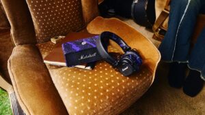 Marshall x Jimi Hendrix Emberton III and Major V hardware