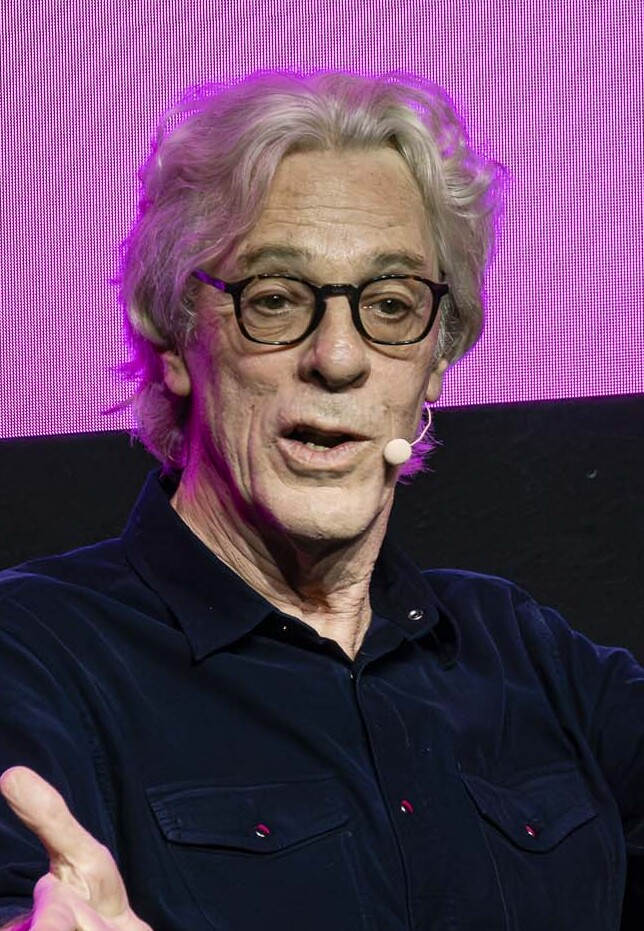 Stewart Copeland speaking on stage