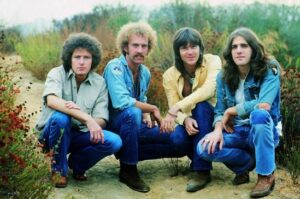 The original four Eagles — Don Henley, Bernie Leadon, Randy Meisner & Glenn Frey