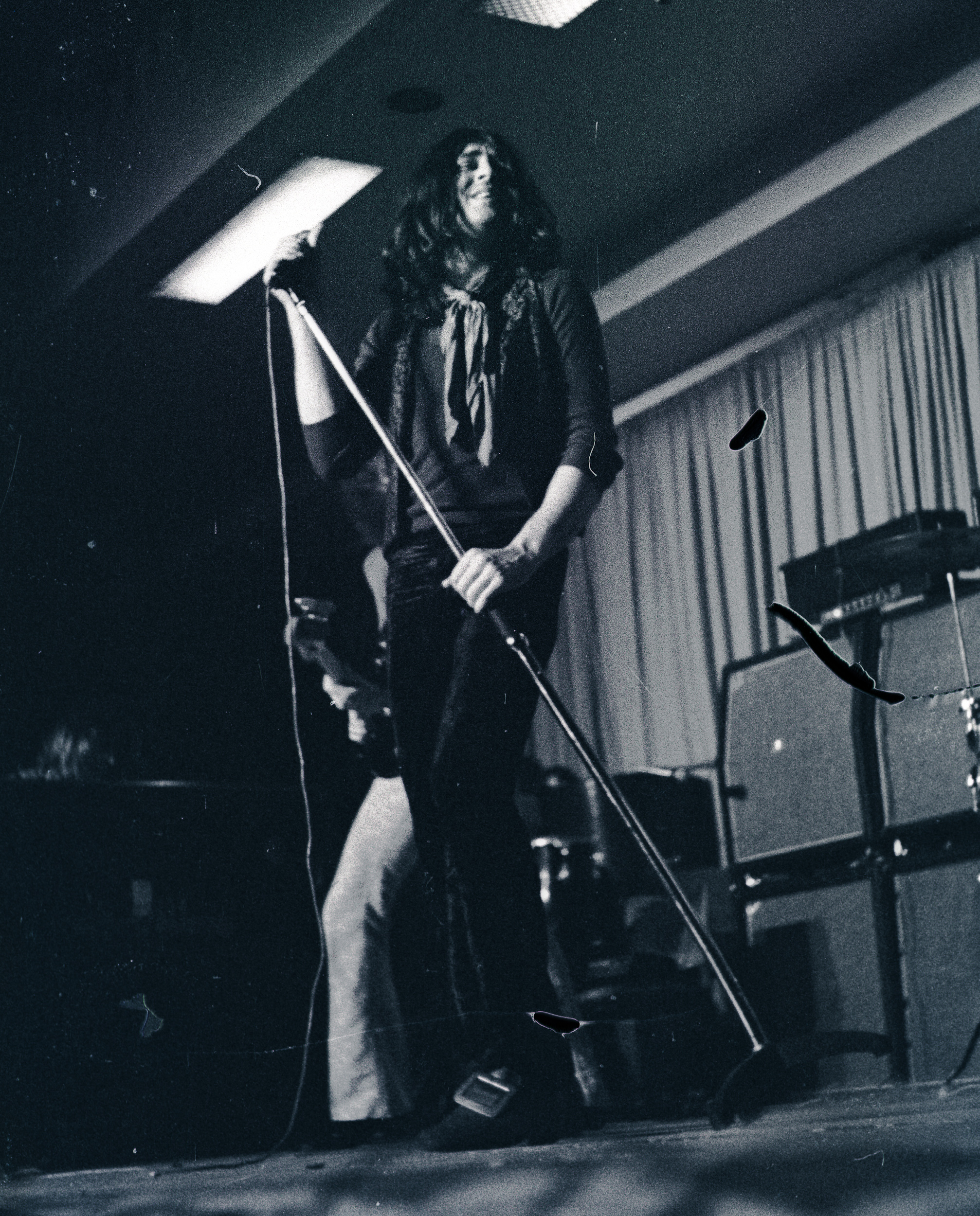 Ian Gillan and Ritchie Blackmore performing together during Deep Purple's earlier history